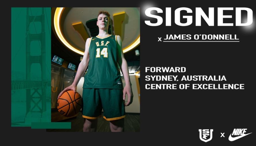 SFU Men's Basketball Signs Forward James O'Donnell